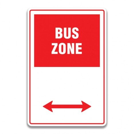 BUS ZONE SIGN