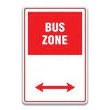 BUS ZONE SIGN